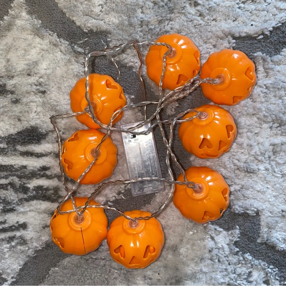 Target BP Orange Jack O Lantern Pumpkin String Lights Halloween Home Decor